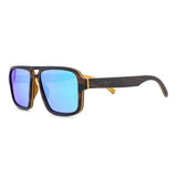 Handcrafted Polaroid Sunglasses made of wood. Sunglasses for men. Great for blocking the sun with a high fashion accessory.