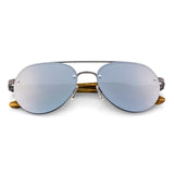 Handcrafted Polaroid Sunglasses made of wood. Aviators Sunglasses for men and women. Great for blocking the sun with a high fashion accessory.