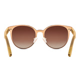 Handcrafted Polaroid Sunglasses made of wood. Sunglasses for women. Great for blocking the sun with a high fashion accessory.
