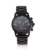 Men's Watch handcrafted with wood. Great for men's gift