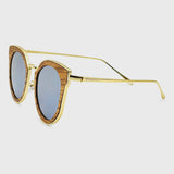Handcrafted Polaroid Sunglasses made of wood. Sunglasses for  women. Great for blocking the sun with a high fashion accessory.