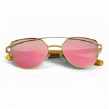 Handcrafted Polaroid Sunglasses made of wood. Sunglasses for  women. Great for blocking the sun with a high fashion accessory.