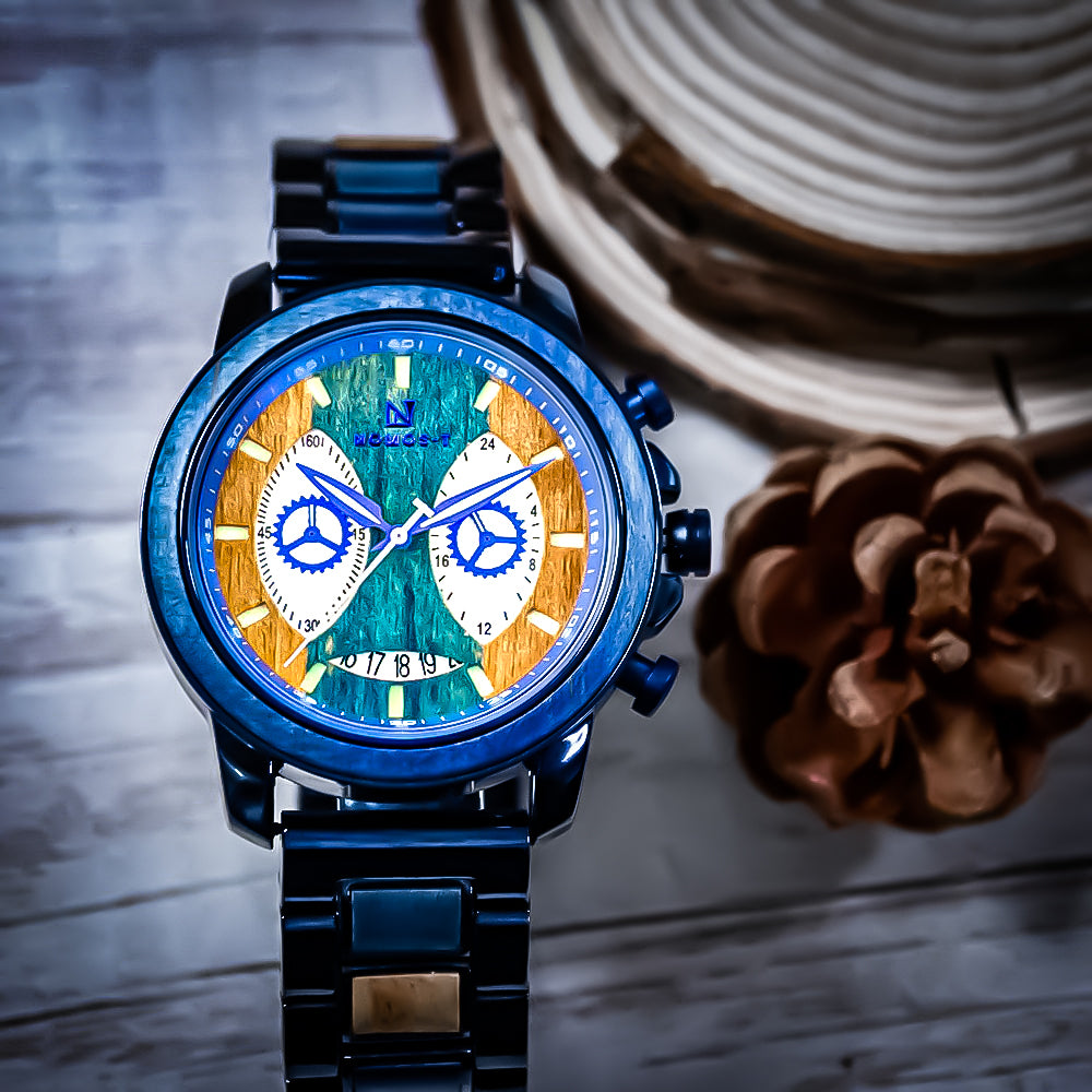 Blue Wren Chronograph Watch