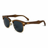 Handcrafted Polaroid Sunglasses made of wood. Clubmasters Sunglasses for men and women. Great for blocking the sun with a high fashion accessory. 